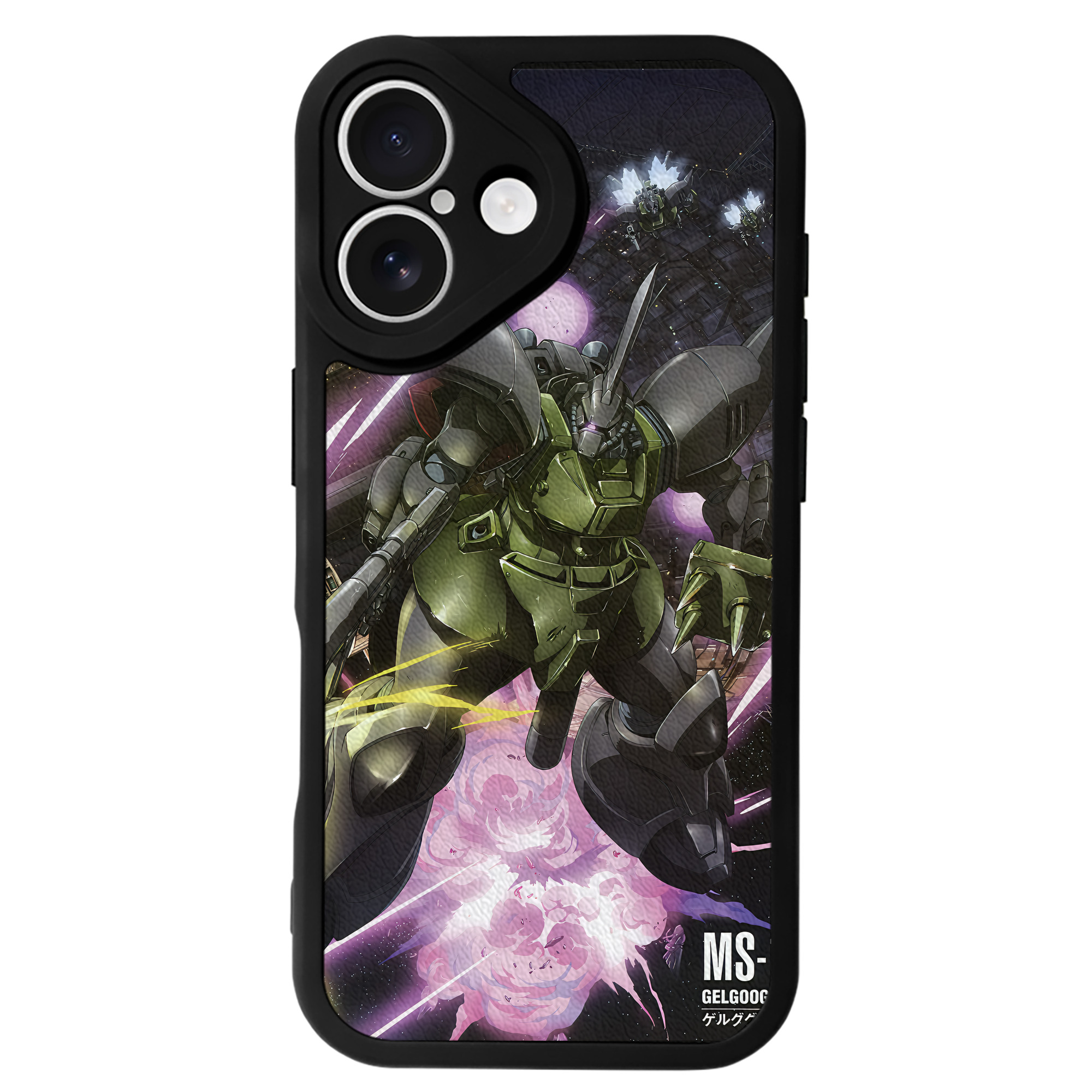 （画像用） 機動戦士ガンダム Mobile Suit Gundam 【iPhone 16シリーズ対応】シリコンスマホケース（レザー調） 材質：シリコン